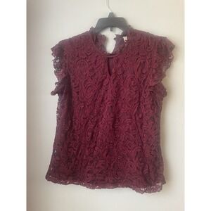 PerSeption‎ Concept women's lace top maroon CL
